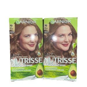 2x Garnier Nutrisse Ultra Nourishing Hair color Dark Natural Blonde G-70 NEW